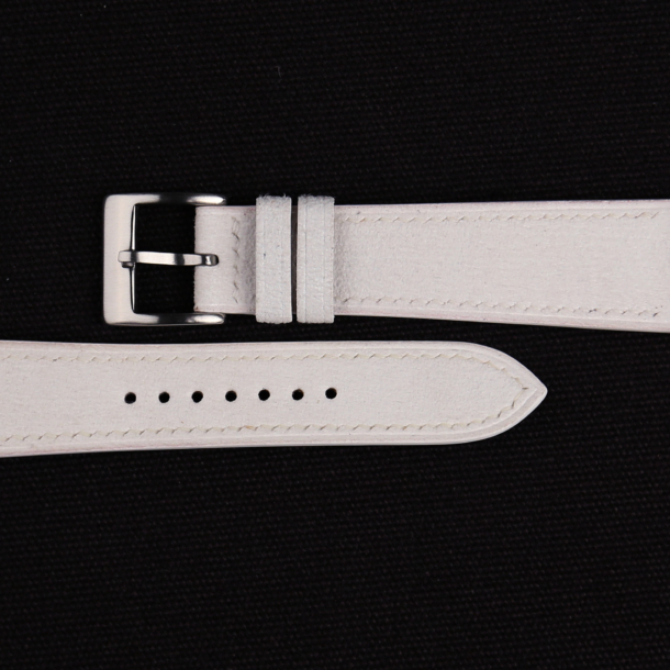 White Alcantara Watch Strap 2 White Alcantara Watch Strap 1