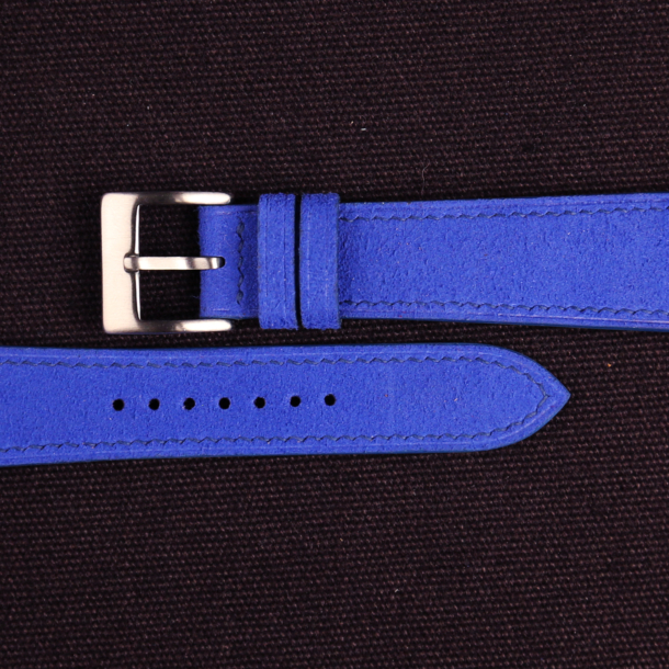 Blue Alcantara Watch Strap 1