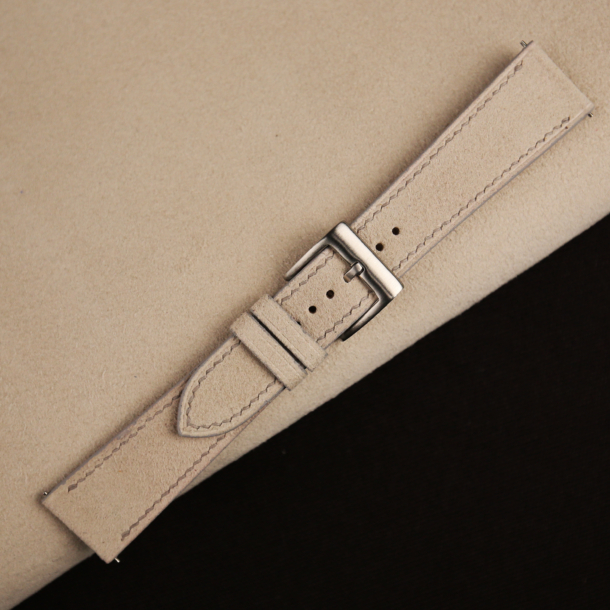 Beige Alcantara Watch Strap 3 Beige Alcantara Watch Strap 2