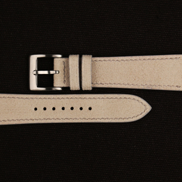 Beige Alcantara Watch Strap 2 Beige Alcantara Watch Strap 1