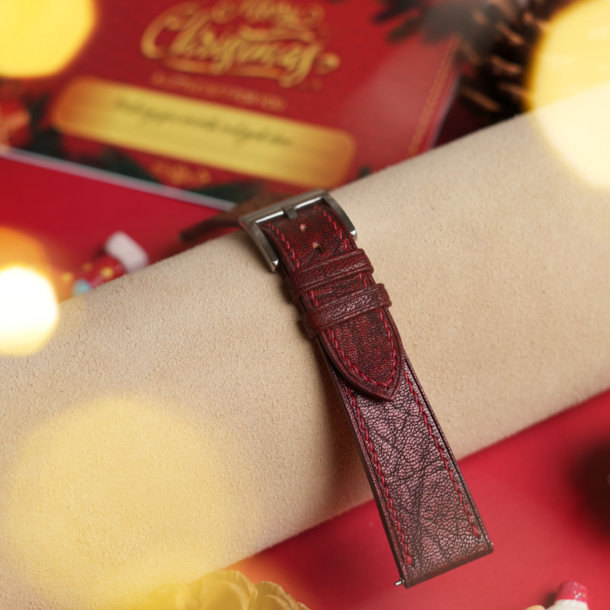 Christmas Gift Ideas Red Alran Fat Nat Chevre watch strap