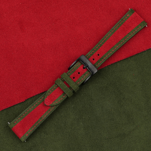 Christmas Gift Ideas Pine Tree Suede Watch Strap (1)
