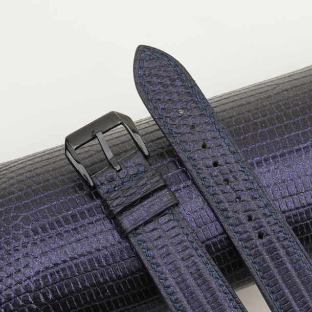 Purple Lizard Leather Samsung Watch Band