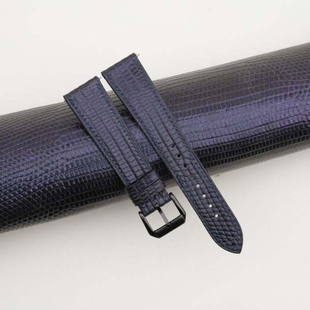 Purple Lizard Leather Samsung Watch Band