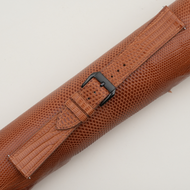 Brown Lizard Leather Samsung Watch Band