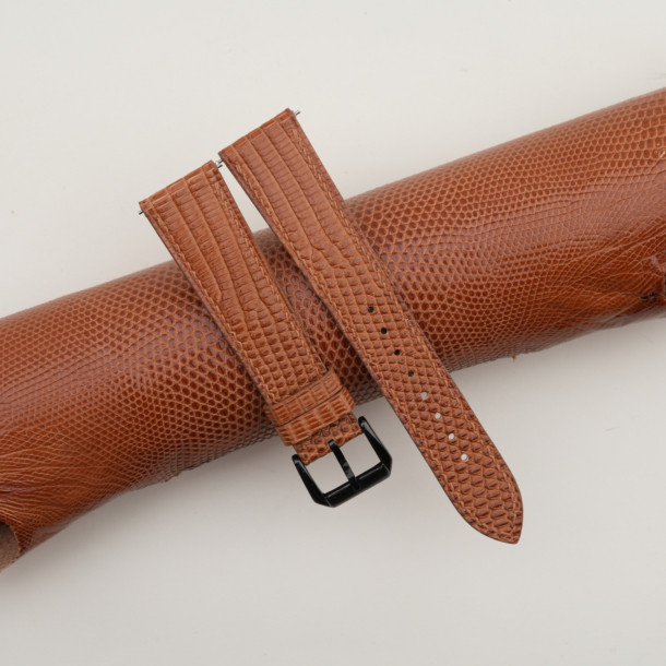 Brown Lizard Leather Samsung Watch Band