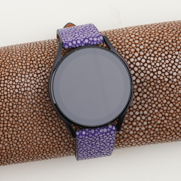 Purple Stingray Leather Samsung Watch Band