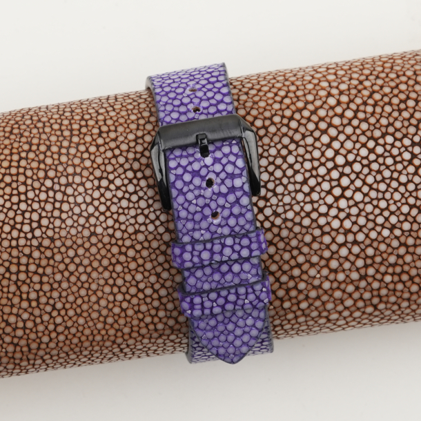 Purple Stingray Leather Samsung Watch Band