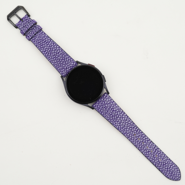 Purple Stingray Leather Samsung Watch Band
