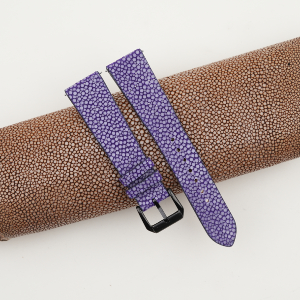 Purple Stingray Leather Samsung Watch Band