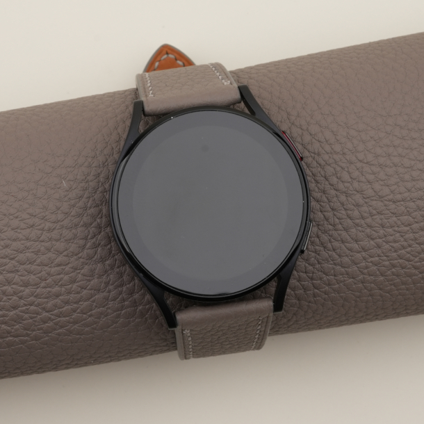 Dark Grey Togo Leather Samsung Watch Band