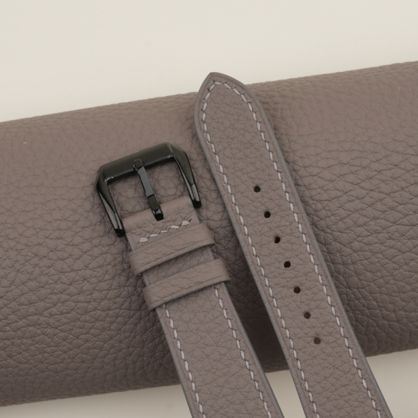 Dark Grey Togo Leather Samsung Watch Band