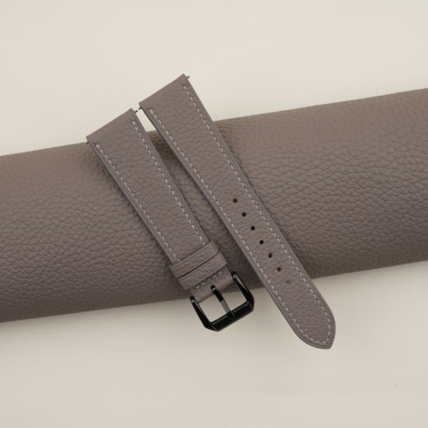 Dark Grey Togo Leather Samsung Watch Band