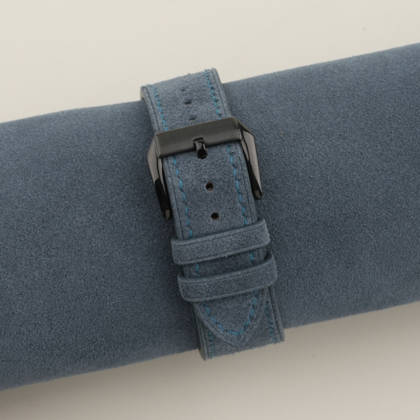 Jean Blue Suede Leather Samsung Watch Band