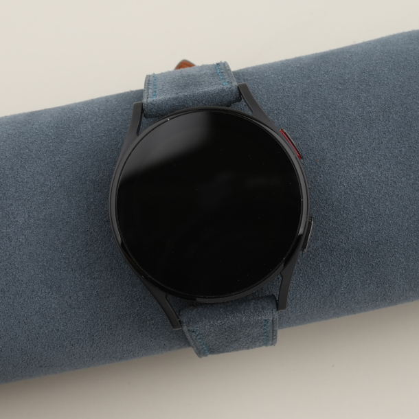 Jean Blue Suede Leather Samsung Watch Band