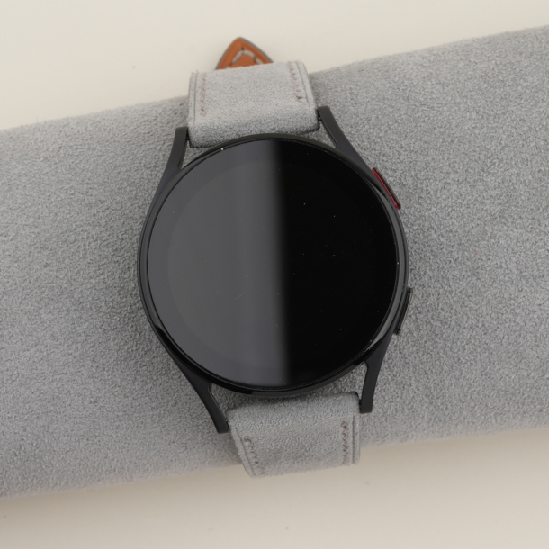 Light Grey Suede Leather Samsung Watch Band