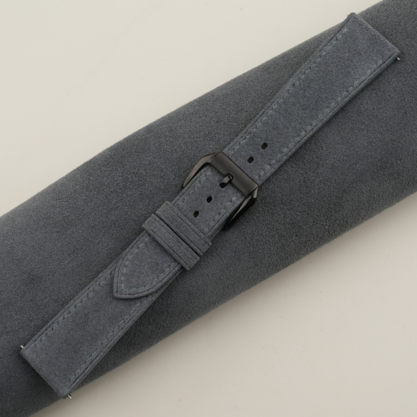 Stone Grey Suede Leather Samsung Watch Band