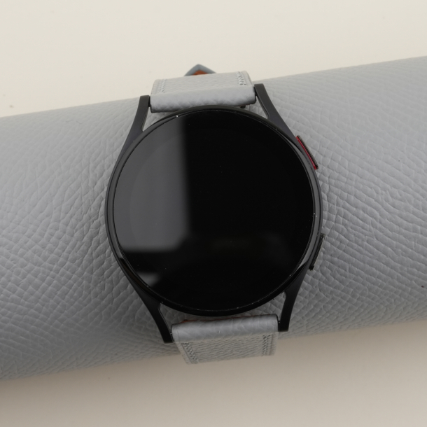 Light Grey Epsom Leather Samsung Watch Band
