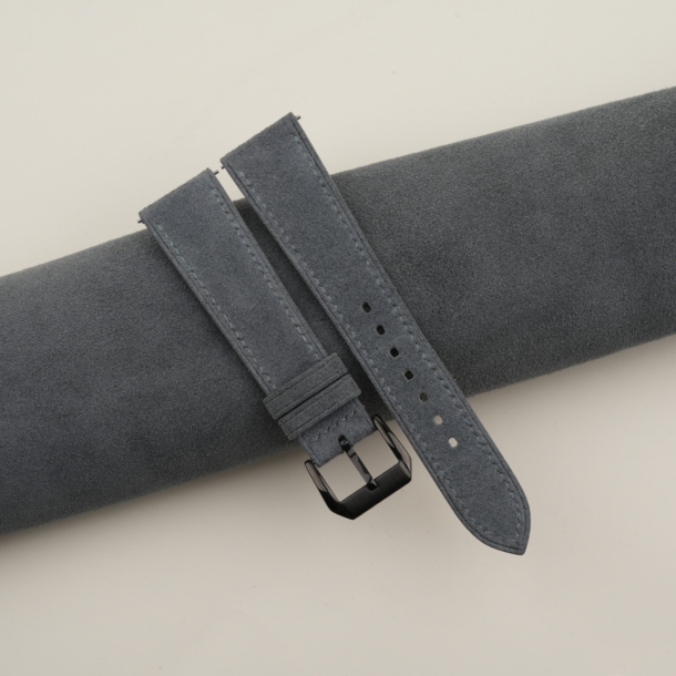 Stone Grey Suede Leather Samsung Watch Band