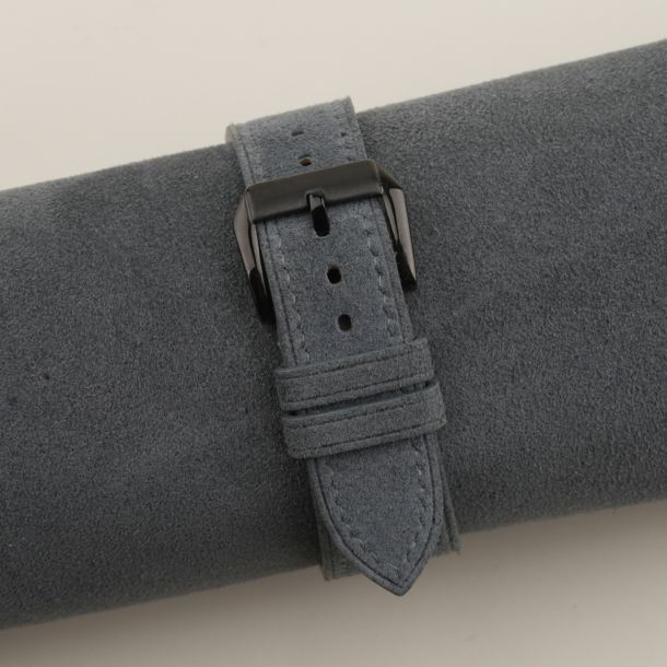 Stone Grey Suede Leather Samsung Watch Band