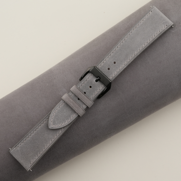 Grey Nubuck Leather Samsung Watch Band