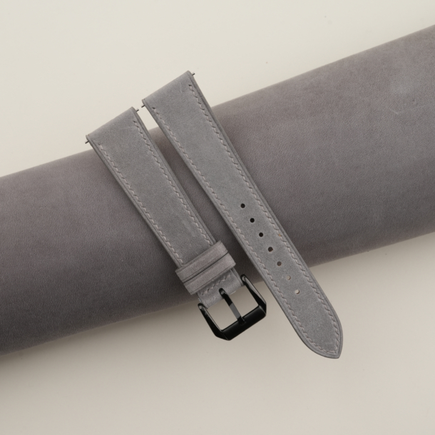 Grey Nubuck Leather Samsung Watch Band