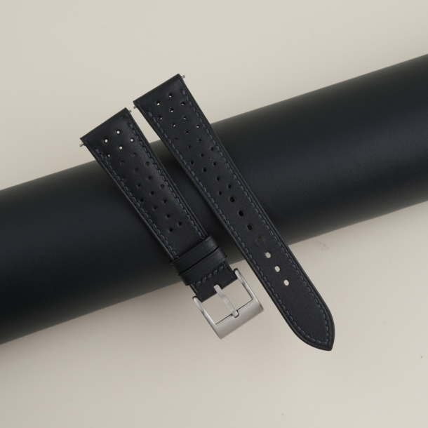 Rally Midnight Blue Swift Leather Strap for Baltic Watch