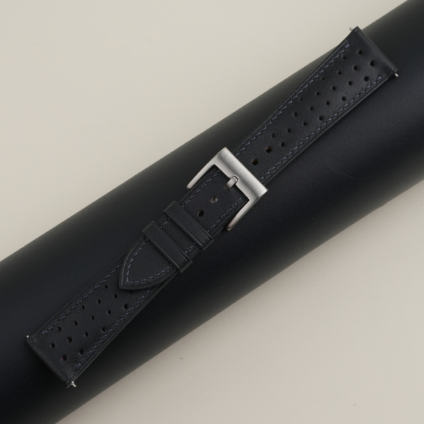 Rally Midnight Blue Swift Leather Strap for Baltic Watch