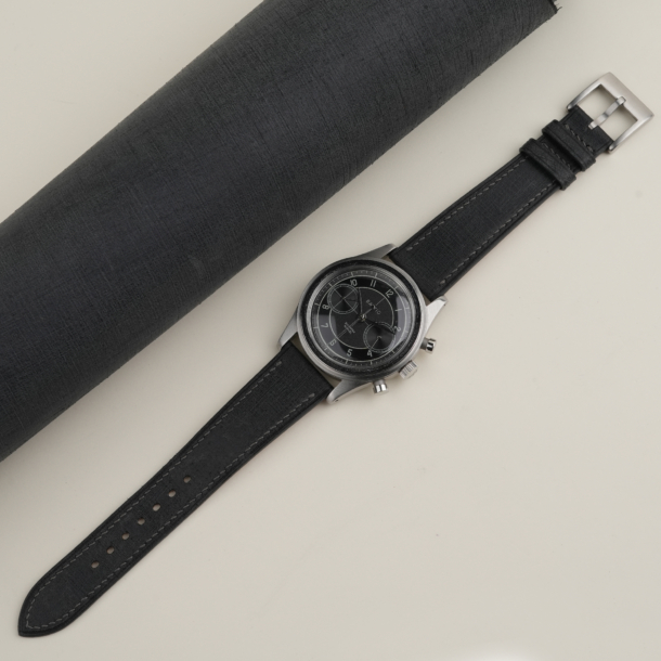 Black Babele Leather Strap for Baltic Watch