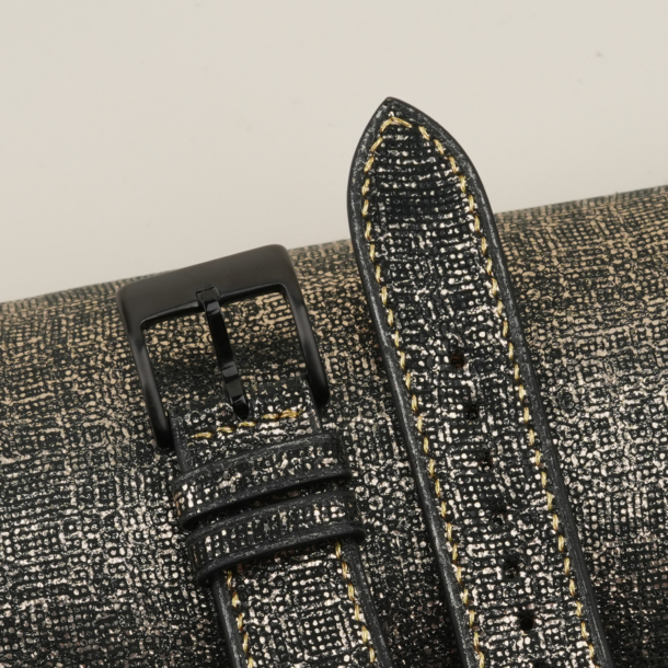 Golden Light Calfskin Leather Watch Strap