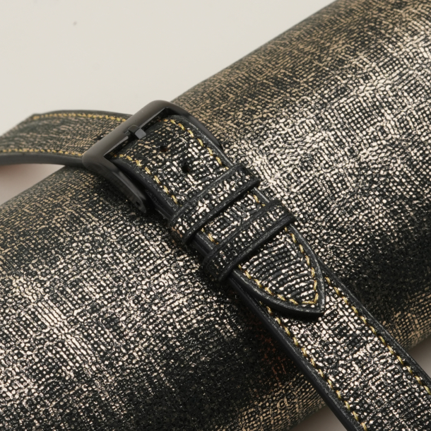 Golden Light Calfskin Leather Watch Strap