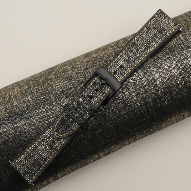 Golden Light Calfskin Leather Watch Strap