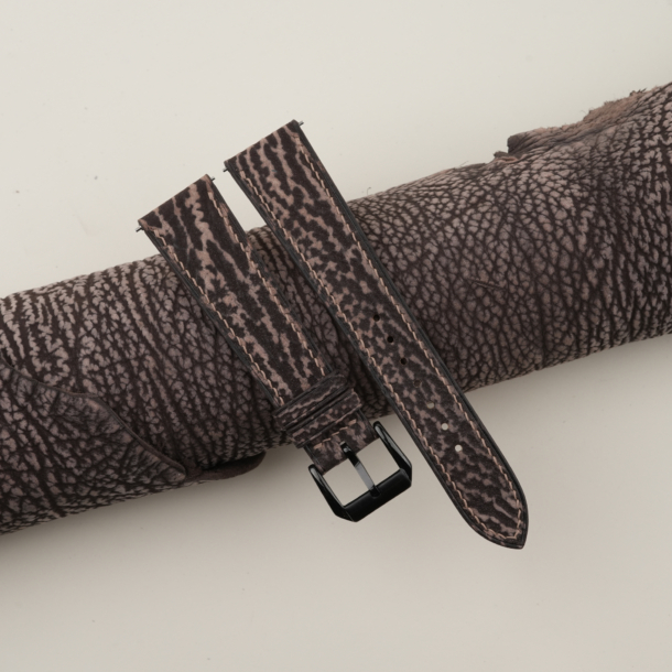 Brown Shark Leather Samsung Watch Band
