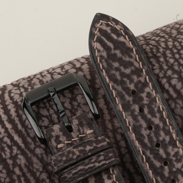 Brown Shark Leather Samsung Watch Band