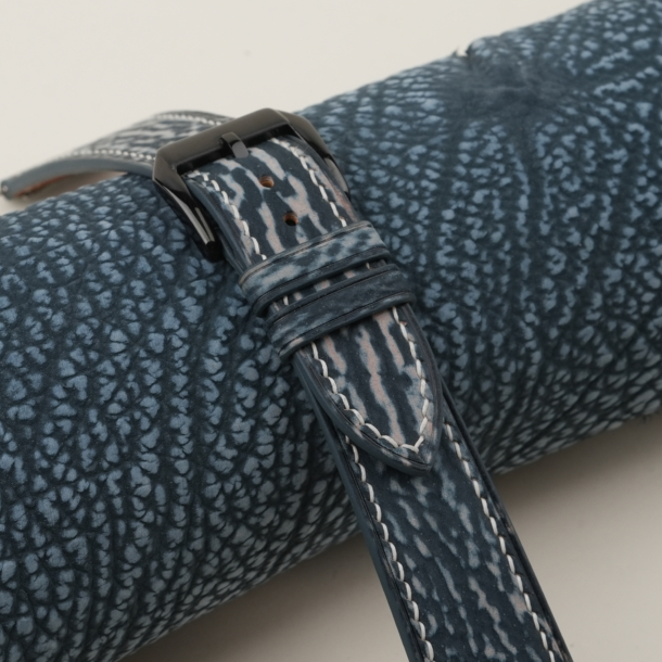 Jean Blue Shark Leather Samsung Watch Band