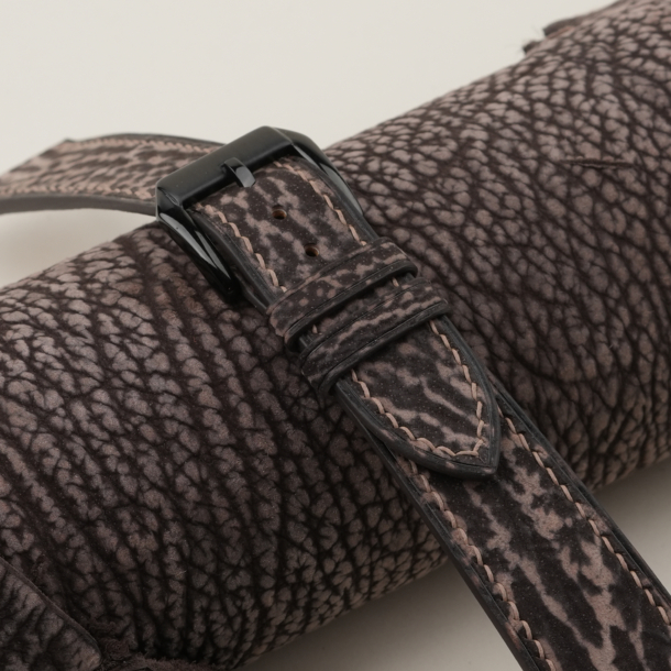 Brown Shark Leather Samsung Watch Band