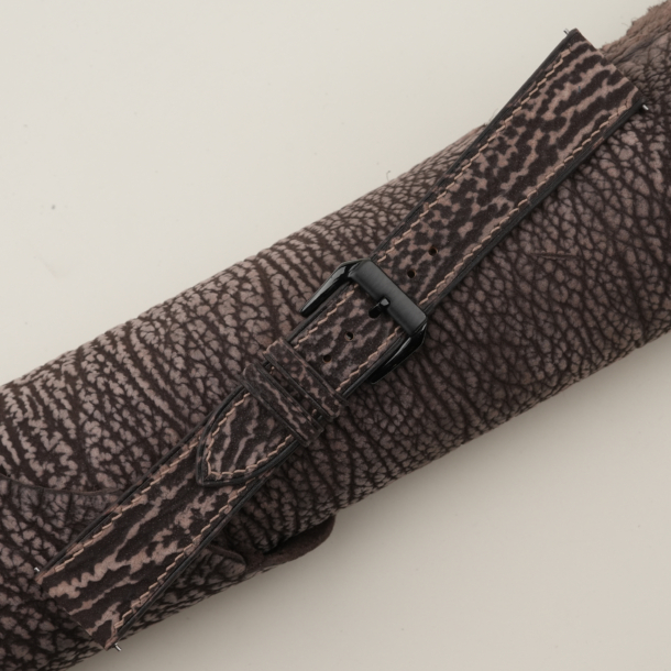 Brown Shark Leather Samsung Watch Band