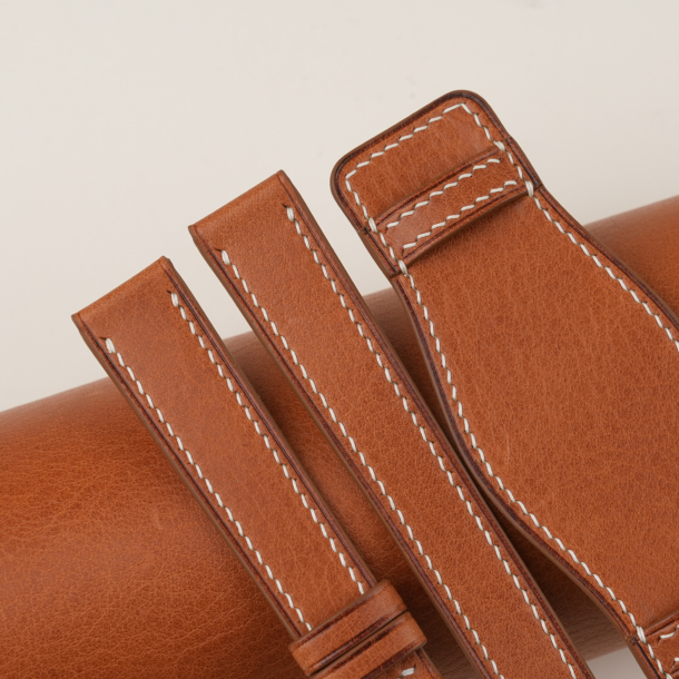 Golden Vachetta Leather Bund Strap