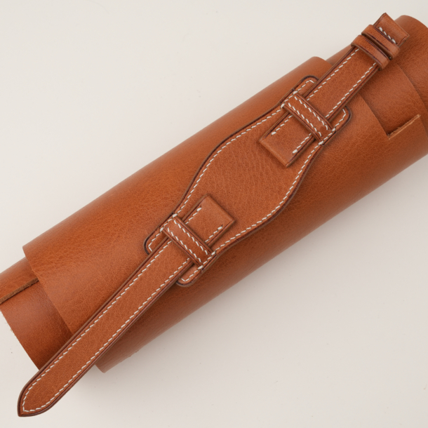 Golden Vachetta Leather Bund Strap
