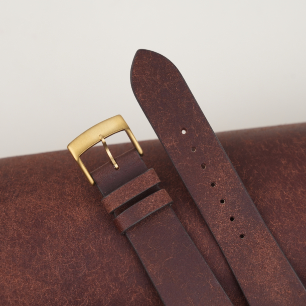 Vintage Dark Brown Pueblo Badalassi Carlo Leather Watch Strap 2 Vintage Dark Brown Pueblo Badalassi Carlo Leather Watch Strap