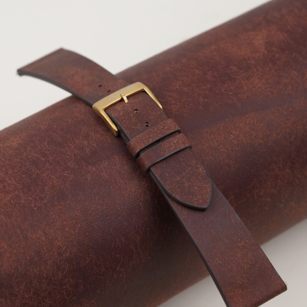 Vintage Dark Brown Pueblo Badalassi Carlo Leather Watch Strap 4 Vintage Dark Brown Pueblo Badalassi Carlo Leather Watch Strap