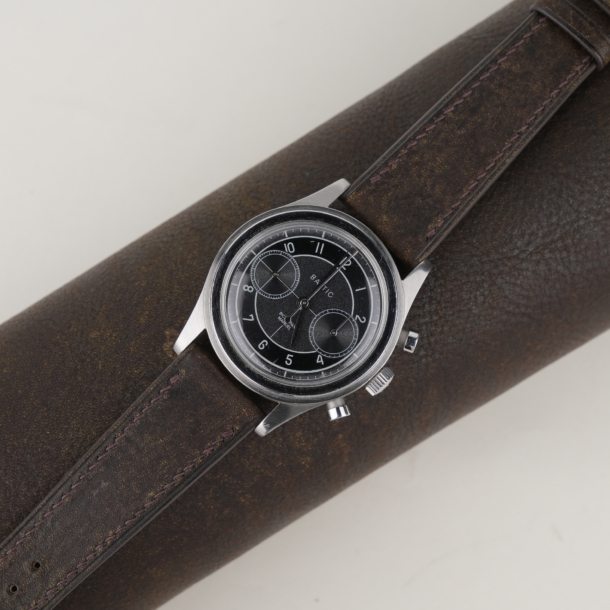 Umber Brown Habana Leather Watch Strap