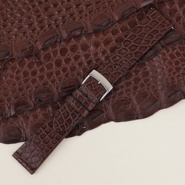 Dark Brown Alligator Round Scales2