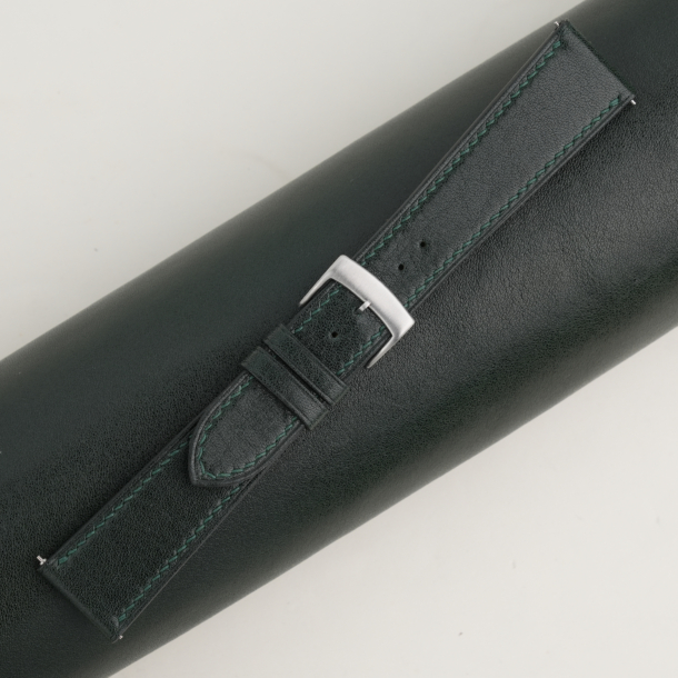 Box Calf Dark Green Leather Watch Strap 4 Box Calf Dark Green Leather Watch Strap
