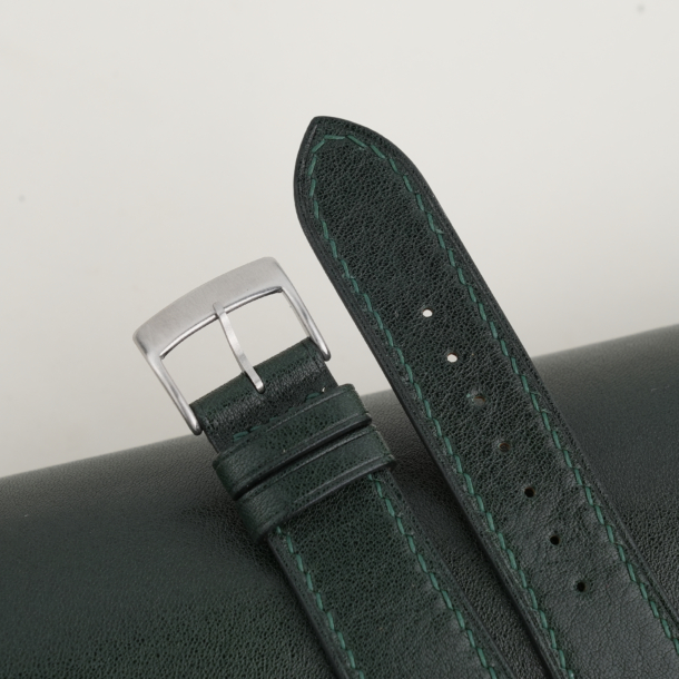 Box Calf Dark Green Leather Watch Strap 2 Box Calf Dark Green Leather Watch Strap
