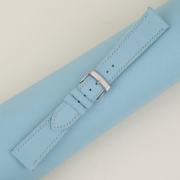Light Aqua Alran Chevre Leather Watch Strap