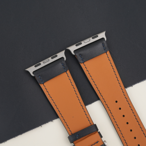 Midnight Box Calf Leather Apple Watch Ultra Band