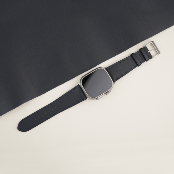 Midnight Box Calf Leather Apple Watch Ultra Band