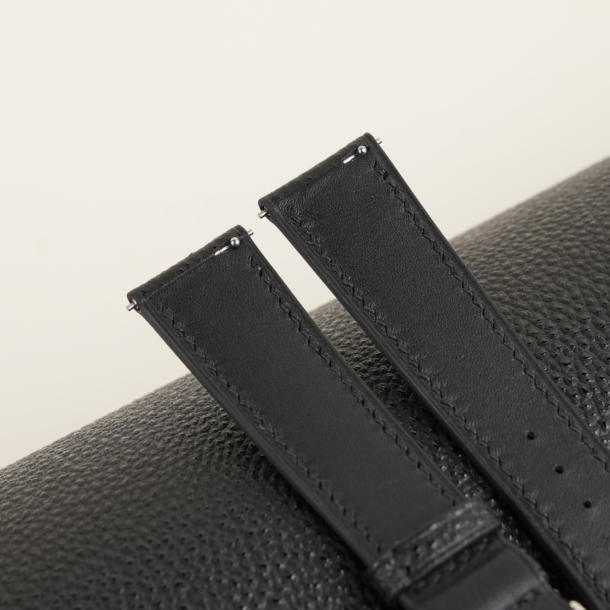 Padded Black Diamond Wagyu Leather Watch Strap