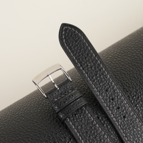 Black Diamond Wagyu Leather Watch Strap
